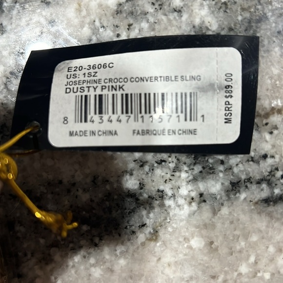 NWT Bebe Josephine croco convertible sling. Retail $89 - Picture 5 of 6